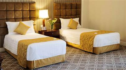 اتاق دو تخته تویین هتل بین المللی شهریار تبریز اتاق دو تخته تویین هتل بین المللی شهریار تبریز